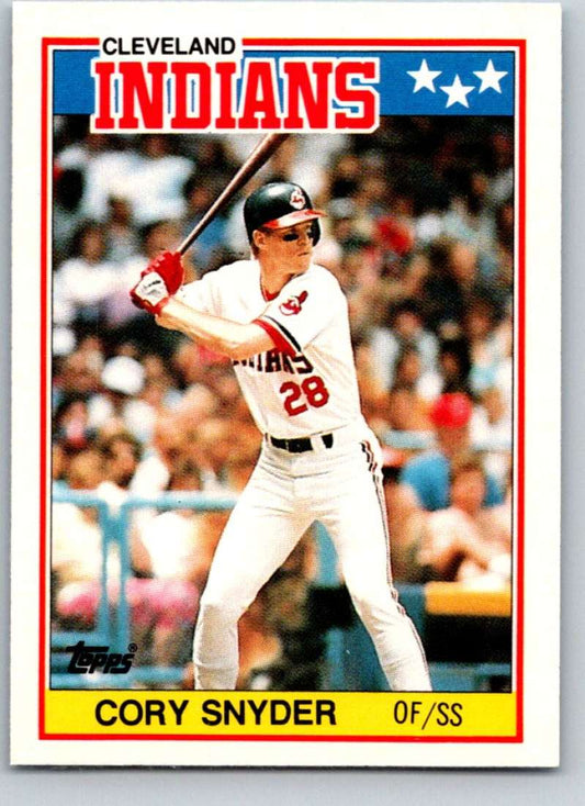 1988 Topps UK Minis #74 Cory Snyder Indians MLB Baseball Image 1