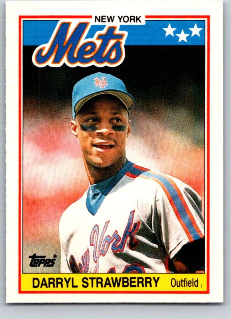 1988 Topps UK Minis #76 Darryl Strawberry Mets MLB Baseball