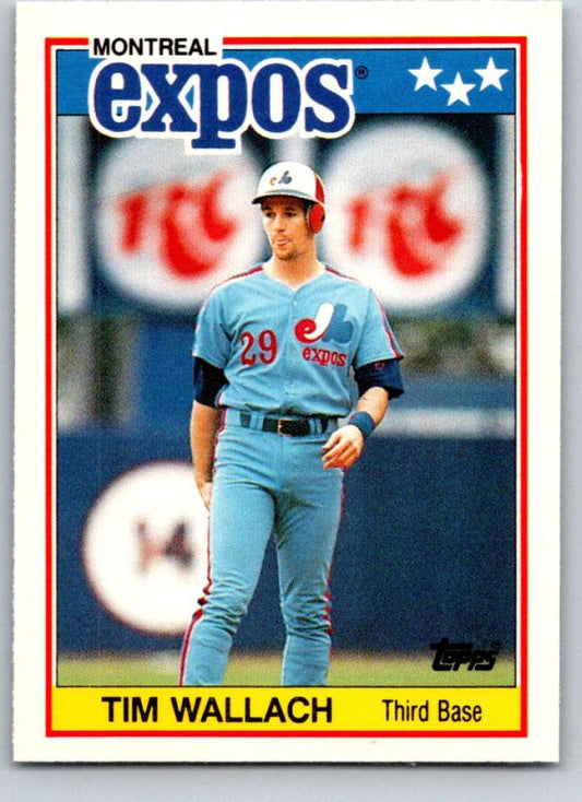 1988 Topps UK Minis #84 Tim Wallach Expos MLB Baseball