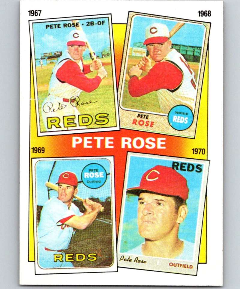 1986 Topps #3 Pete Rose Reds Rose Special: '67-'70 MLB Baseball Image 1