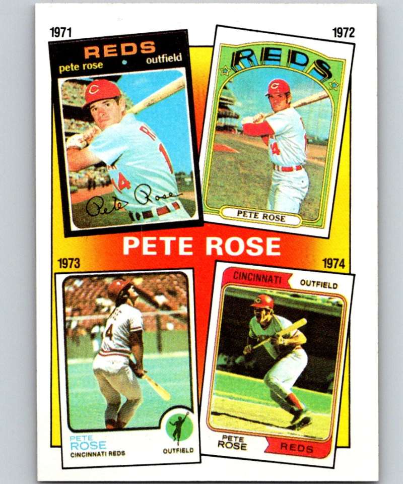1986 Topps #4 Pete Rose Reds Rose Special: '71-'74 MLB Baseball Image 1