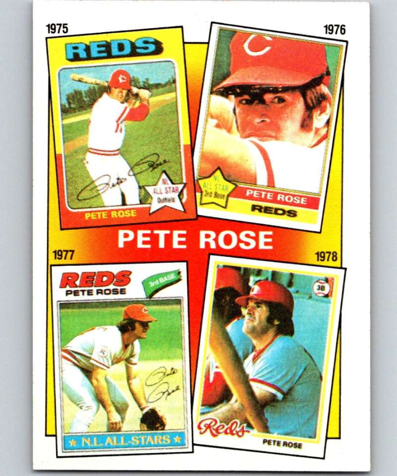 1986 Topps #5 Pete Rose Reds Rose Special: '75-'78 MLB Baseball Image 1