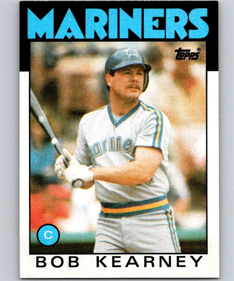 1986 Topps #13 Bob Kearney Mariners MLB Baseball Image 1