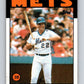1986 Topps #27 Ray Knight Mets MLB Baseball Image 1