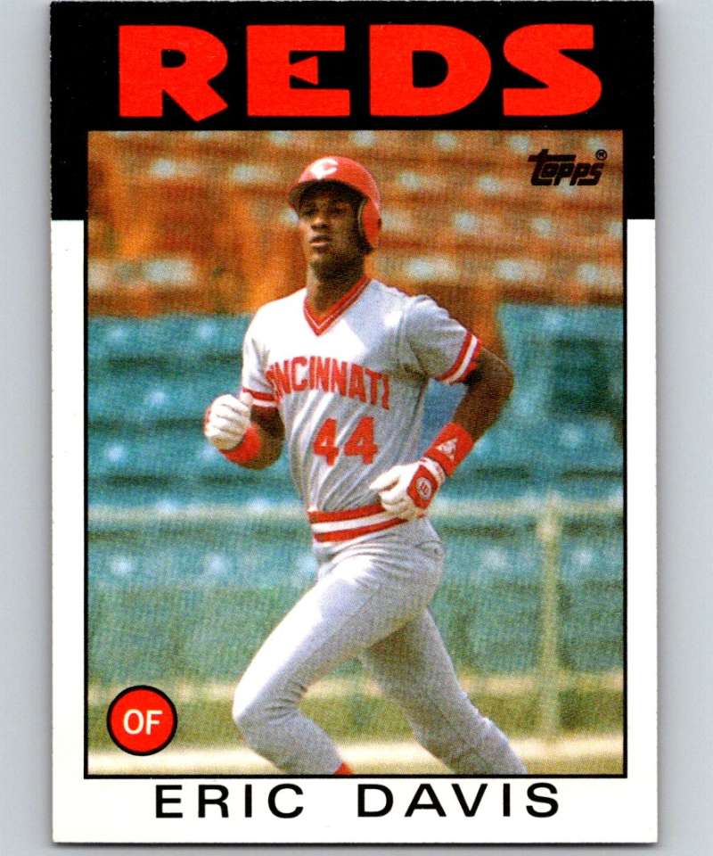 1986 Topps #28 Eric Davis Reds MLB Baseball