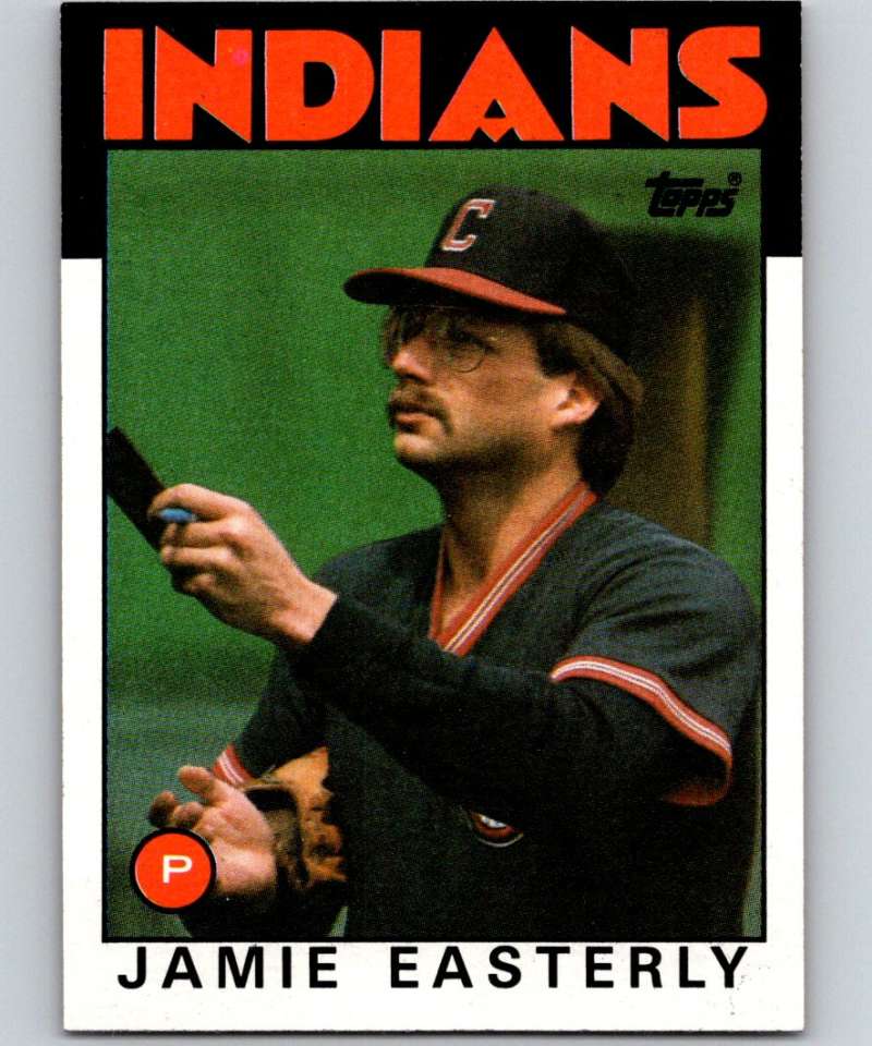 1986 Topps #31 Jamie Easterly Indians MLB Baseball Image 1