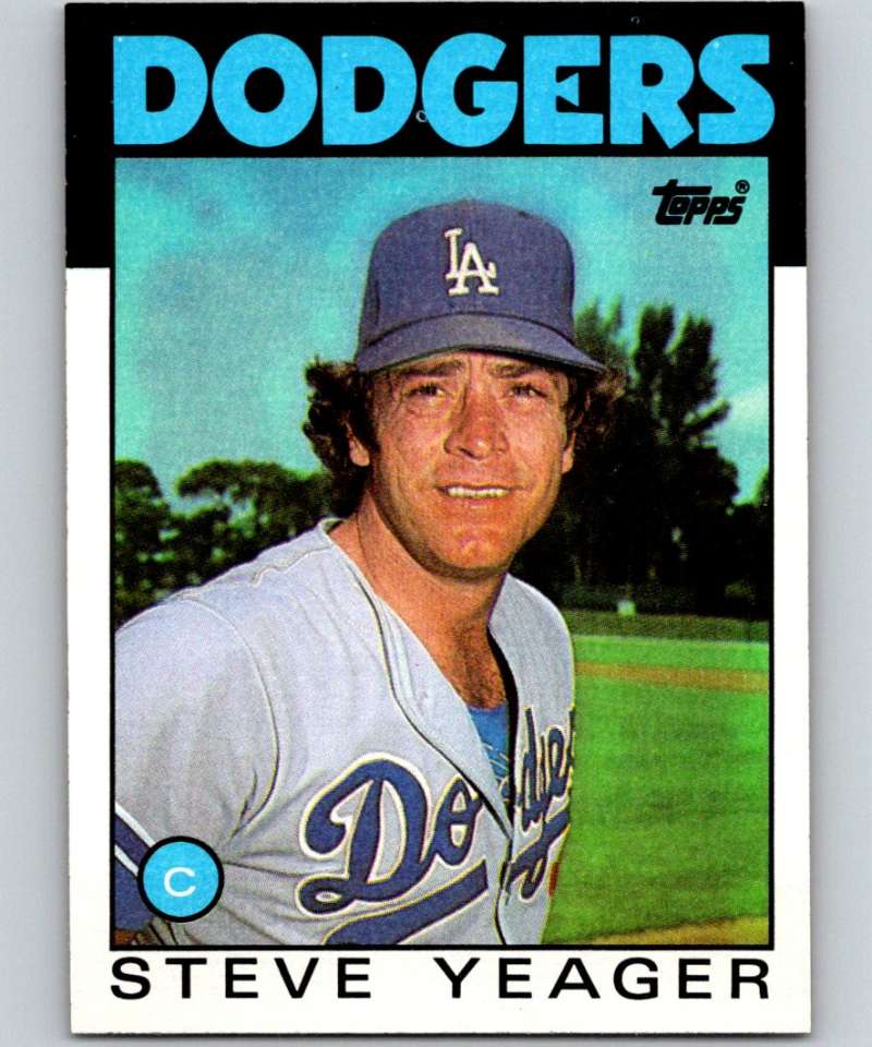 1986 Topps #32 Steve Yeager Dodgers MLB Baseball