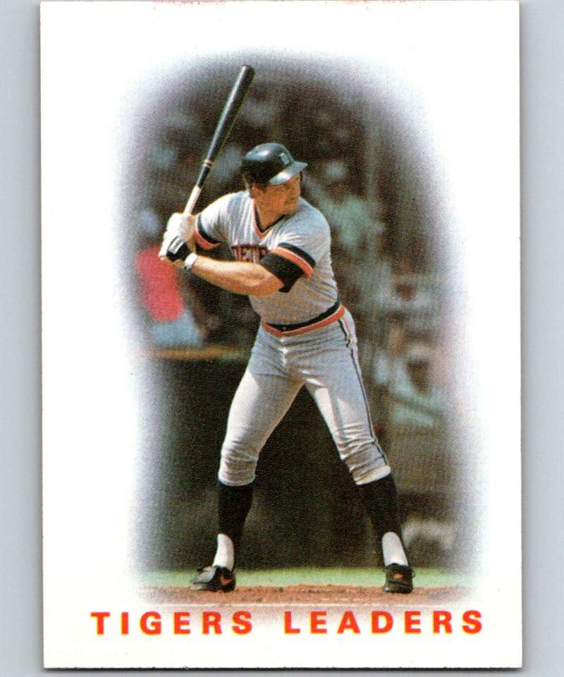 1986 Topps #36 Tigers Leaders Tigers MLB Baseball Image 1