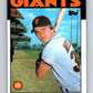 1986 Topps #41 Brad Wellman Giants MLB Baseball Image 1
