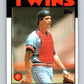 1986 Topps #43 Dave Engle Twins MLB Baseball Image 1