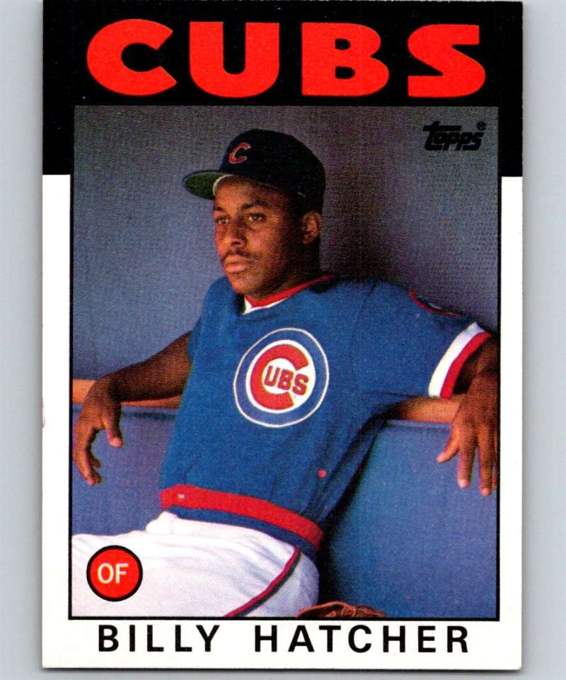 1986 Topps #46 Billy Hatcher Cubs MLB Baseball Image 1