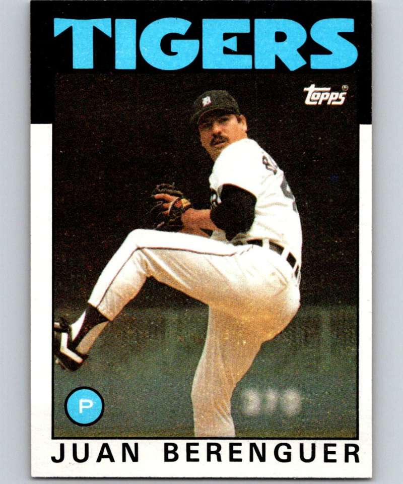 1986 Topps #47 Juan Berenguer Tigers MLB Baseball Image 1