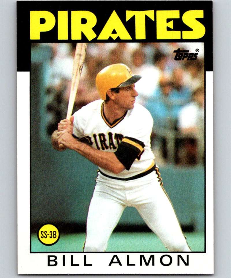 1986 Topps #48 Bill Almon Pirates MLB Baseball