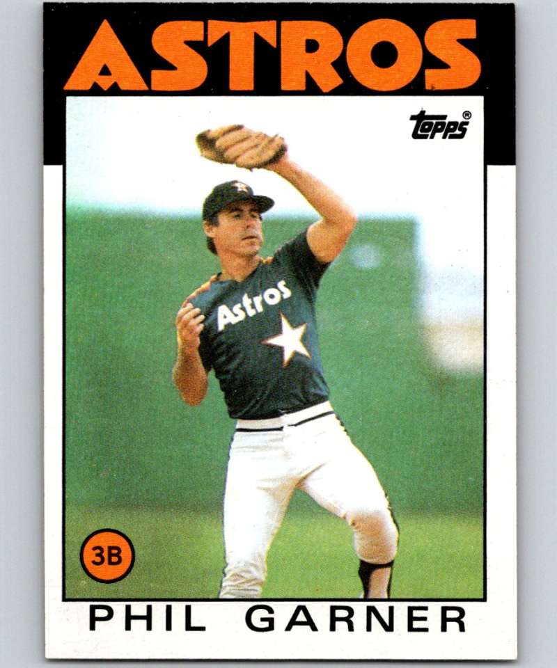 1986 Topps #83 Phil Garner Astros MLB Baseball Image 1