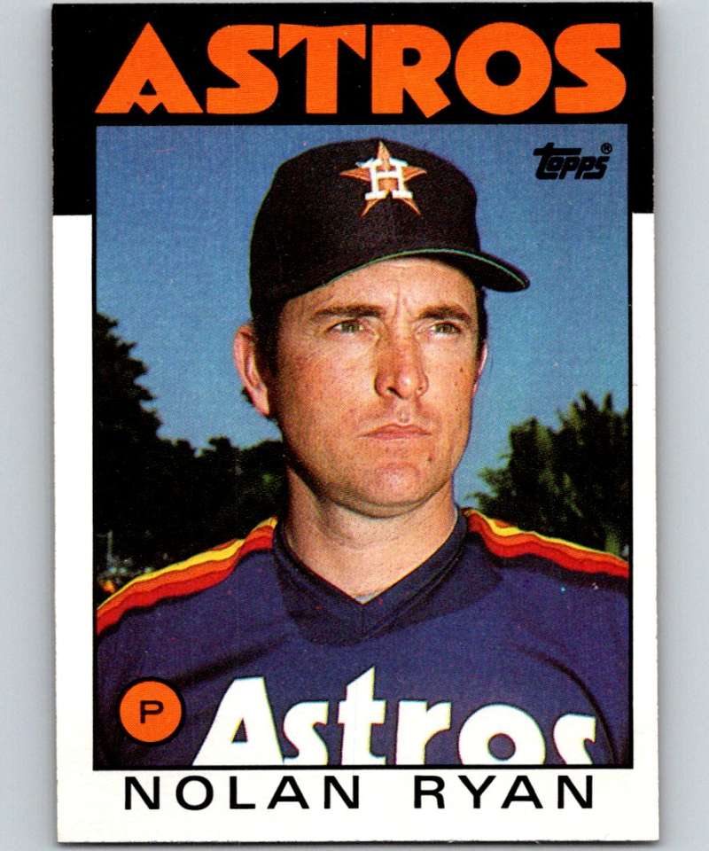 1986 Topps #100 Nolan Ryan Astros MLB Baseball