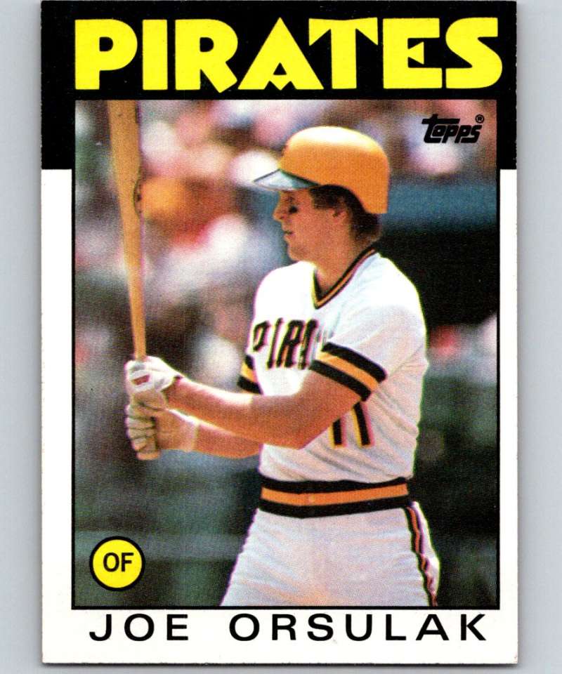 1986 Topps #102 Joe Orsulak RC Rookie Pirates MLB Baseball Image 1