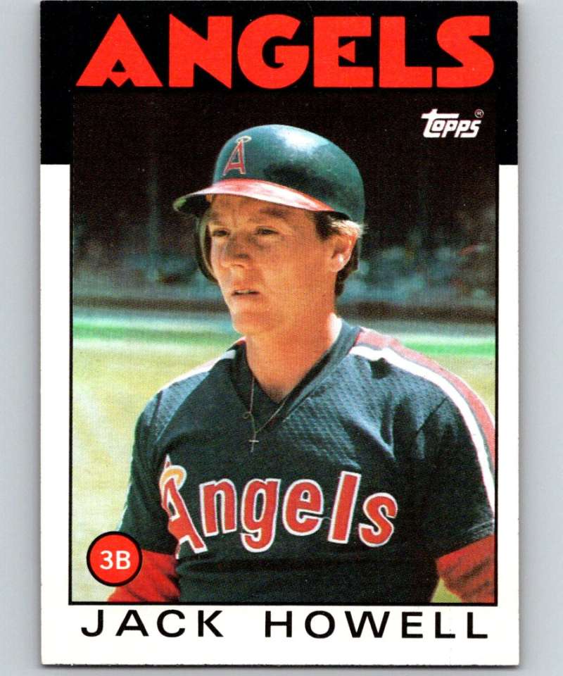 1986 Topps #127 Jack Howell RC Rookie Angels MLB Baseball Image 1