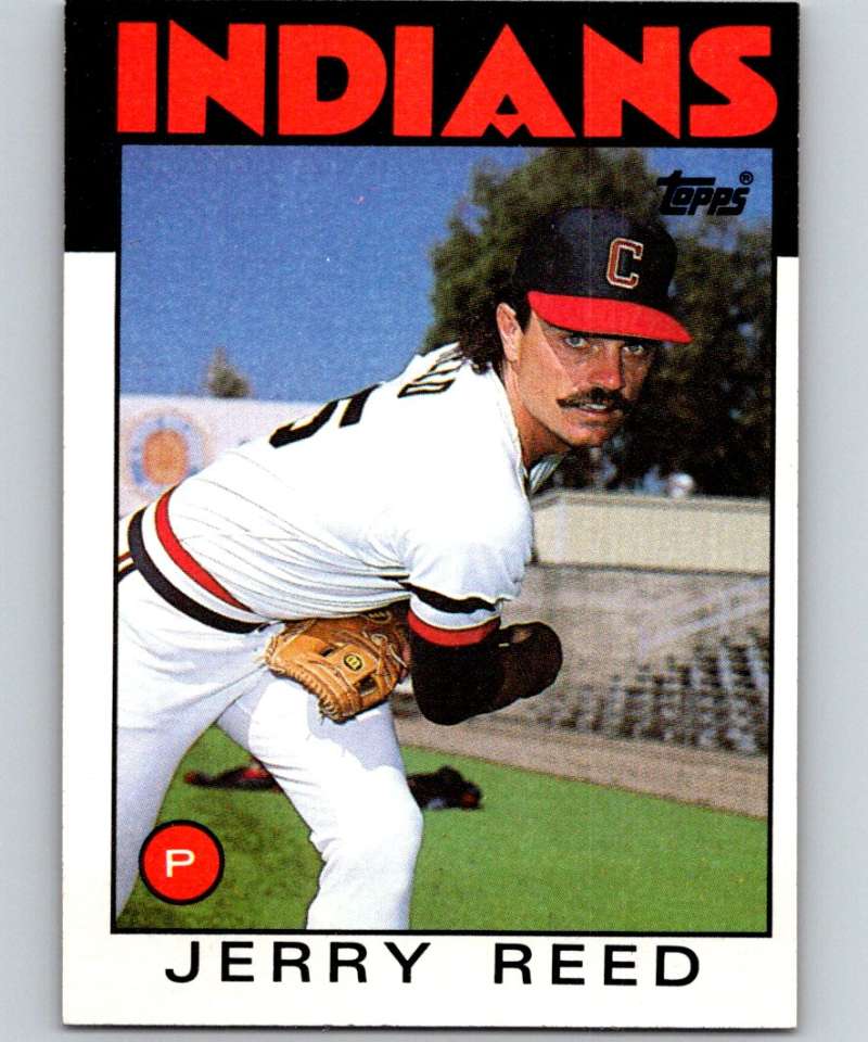 1986 Topps #172 Jerry Reed Indians MLB Baseball – Hockey Card World Inc