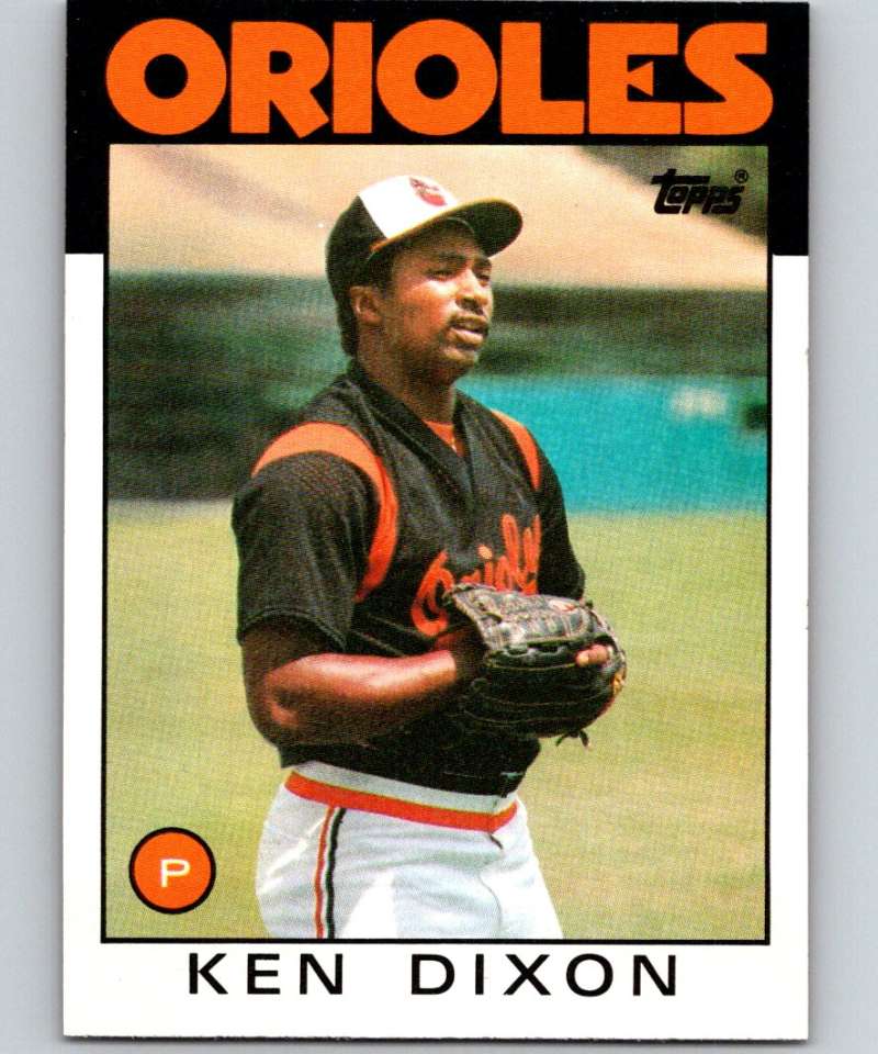 1986 Topps #198 Ken Dixon Orioles MLB Baseball Image 1