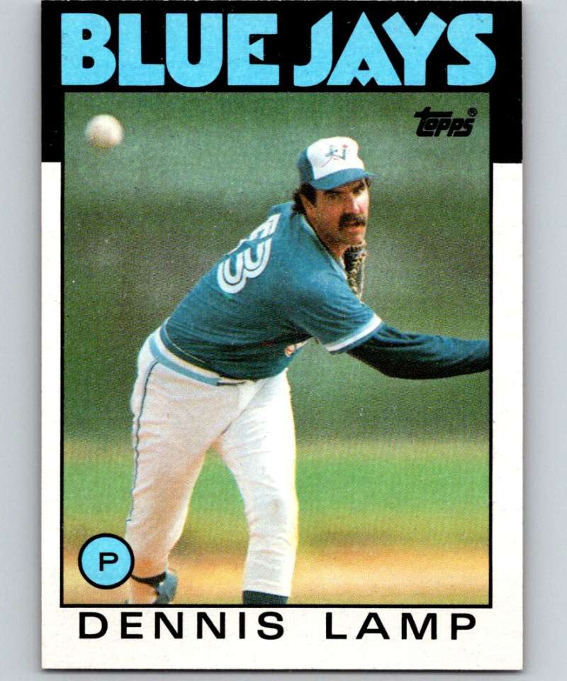 1986 Topps #219 Dennis Lamp Blue Jays MLB Baseball Image 1