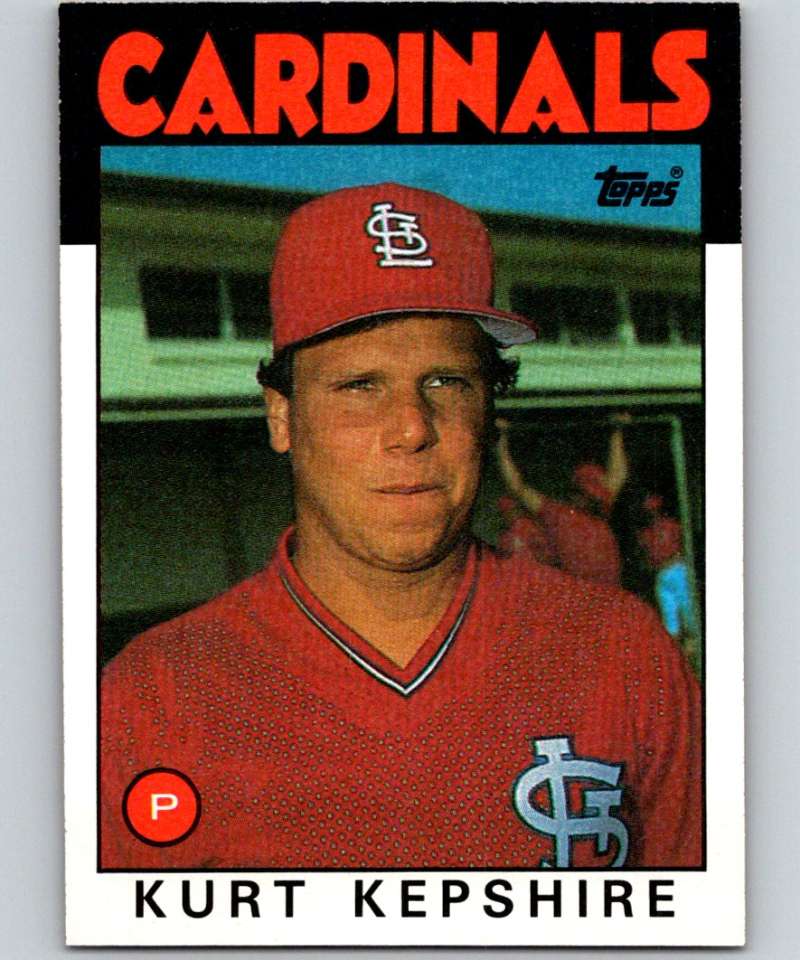 1986 Topps #256 Kurt Kepshire Cardinals MLB Baseball Image 1