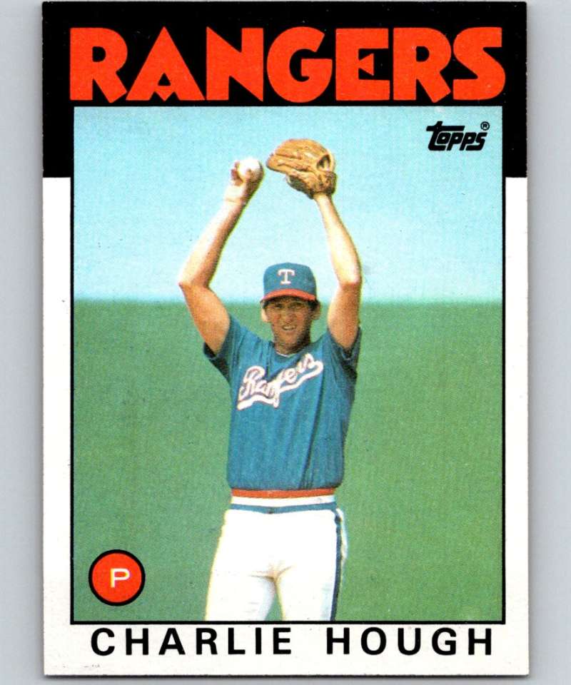 1986 Topps #275 Charlie Hough Rangers MLB Baseball Image 1