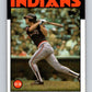 1986 Topps #283 Mike Fischlin Indians MLB Baseball Image 1
