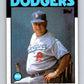 1986 Topps #291 Tommy Lasorda Dodgers MG MLB Baseball