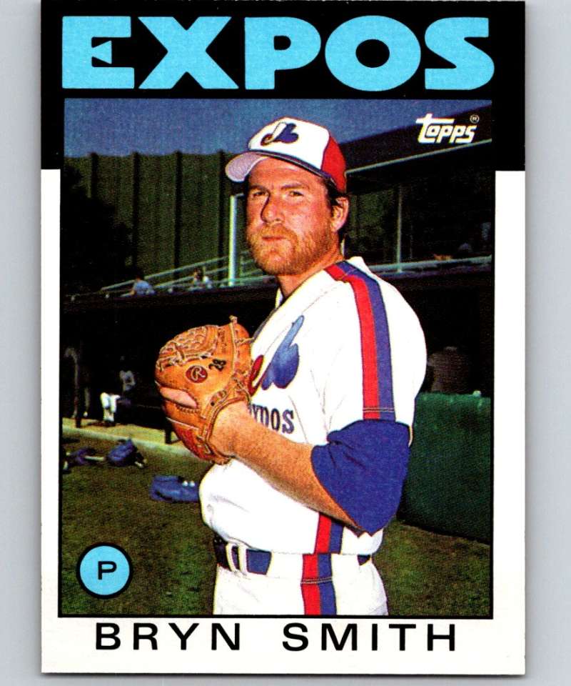 1986 Topps #299 Bryn Smith Expos MLB Baseball Image 1