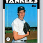 1986 Topps #301 Dennis Rasmussen Yankees MLB Baseball Image 1