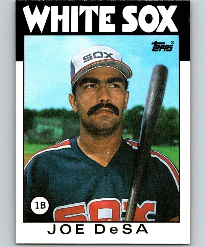 1986 Topps #313 Joe DeSa RC Rookie White Sox MLB Baseball Image 1