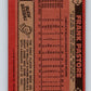 1986 Topps #314 Frank Pastore Reds MLB Baseball Image 2