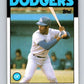 1986 Topps #318 Terry Whitfield Dodgers MLB Baseball