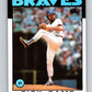 1986 Topps #319 Rick Camp Braves MLB Baseball Image 1