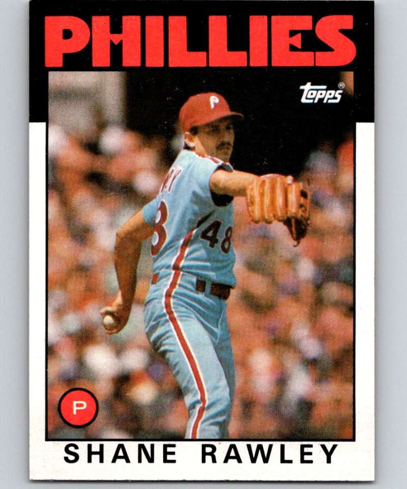 1986 Topps #361 Shane Rawley Phillies MLB Baseball Image 1