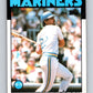 1986 Topps #382 Ivan Calderon RC Rookie Mariners MLB Baseball Image 1