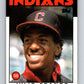 1986 Topps #391 Julio Franco Indians MLB Baseball Image 1