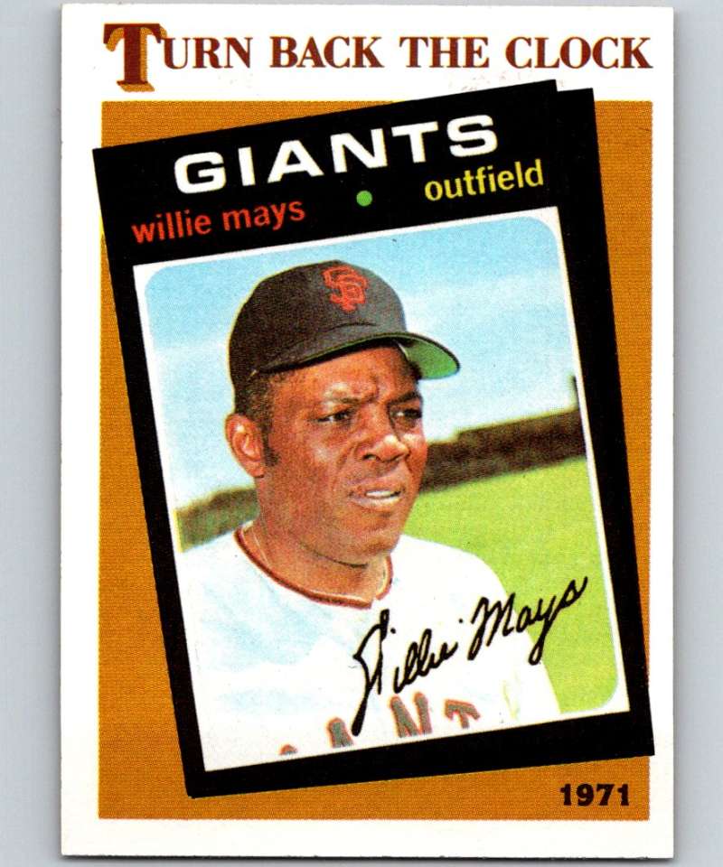 1986 Topps #403 Willie Mays Giants TBTC MLB Baseball Image 1