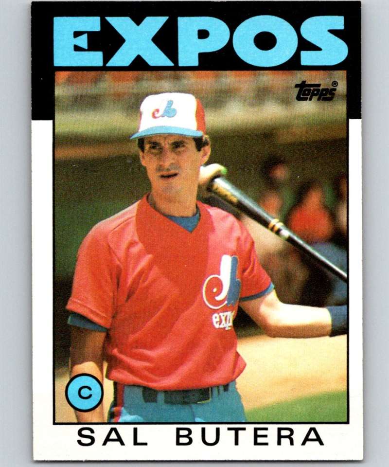 1986 Topps #407 Sal Butera Expos MLB Baseball Image 1