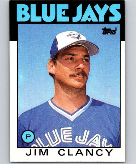 1986 Topps #412 Jim Clancy Blue Jays MLB Baseball Image 1