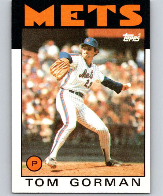1986 Topps #414 Tom Gorman Mets MLB Baseball
