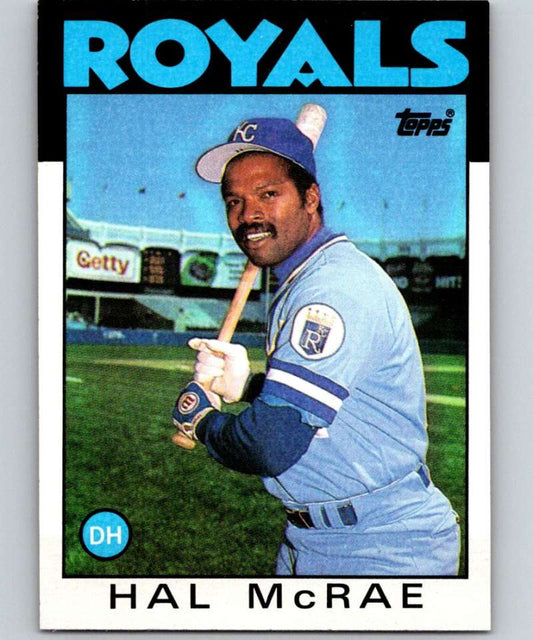 1986 Topps #415 Hal McRae Royals MLB Baseball