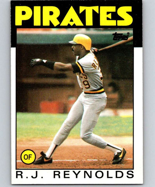 1986 Topps #417 R.J. Reynolds Pirates MLB Baseball Image 1