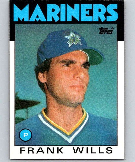 1986 Topps #419 Frank Wills Mariners MLB Baseball Image 1