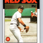 1986 Topps #424 Rick Miller Red Sox MLB Baseball Image 1