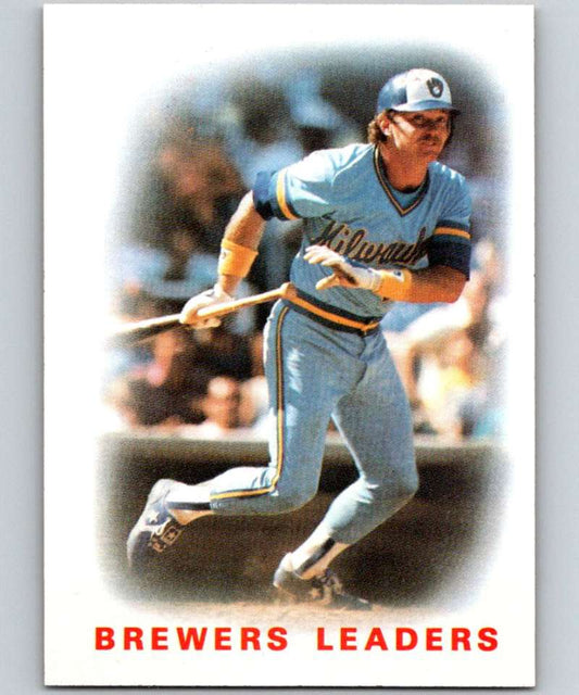 1986 Topps #426 Charlie Moore Brewers Brewers Leaders MLB Baseball Image 1