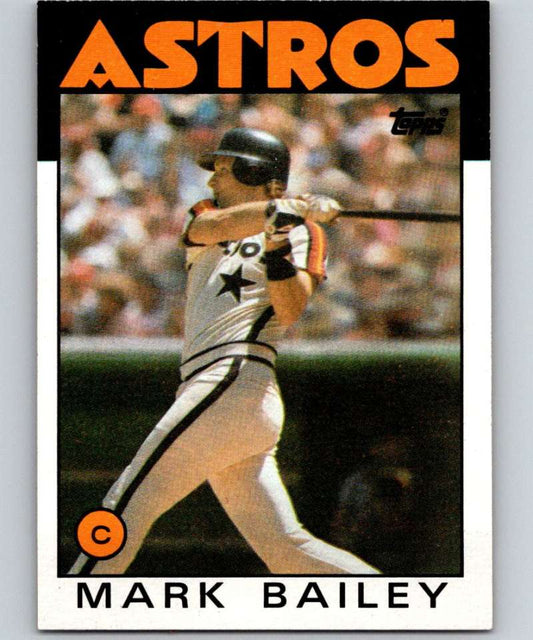 1986 Topps #432 Mark Bailey Astros MLB Baseball Image 1