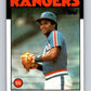 1986 Topps #434 Curtis Wilkerson Rangers MLB Baseball Image 1
