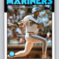 1986 Topps #440 Alvin Davis Mariners MLB Baseball Image 1