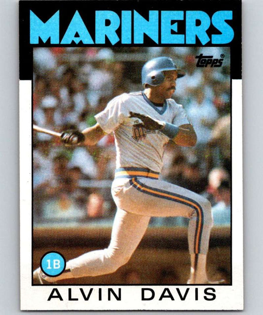 1986 Topps #440 Alvin Davis Mariners MLB Baseball Image 1